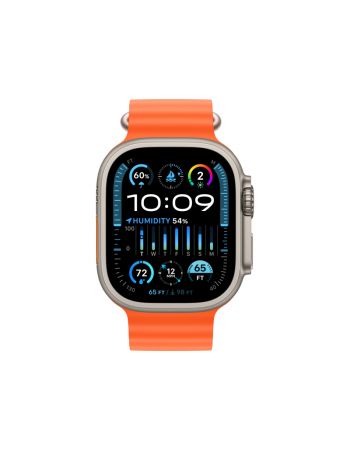 Apple Watch Ultra 2 GPS + Cellular, 49 мм, корпус из титана, ремешок Ocean оранжевого цвета