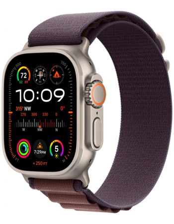 Apple Watch Ultra 2 GPS + Cellular, 49 мм, корпус из титана, ремешок Alpine цвета индиго S/M