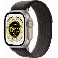 Apple Watch Ultra GPS + Cellular, 49 мм, корпус из титана, ремешок Trail черного/серого цвета, размер S/M