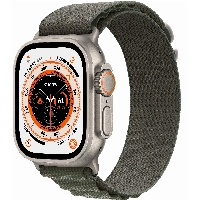 Apple Watch Ultra GPS + Cellular, 49 мм, корпус из титана, ремешок Alpine зеленого цвета, размер S