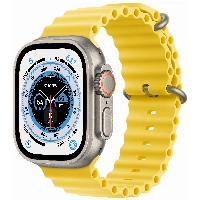 Apple Watch Ultra GPS + Cellular, 49 мм, корпус из титана, ремешок Ocean желтого цвета