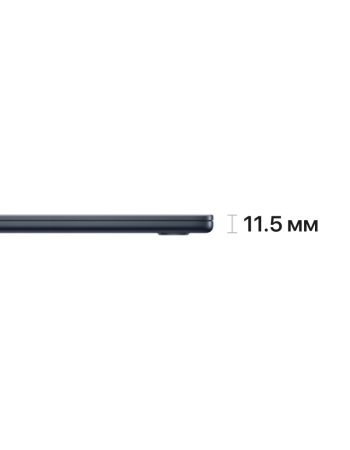 Apple MacBook Air 13" (M3, 8C CPU/8C GPU, 2024), 16 ГБ, 512 ГБ SSD, полуночный черный