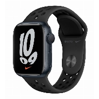 Умные часы Apple Watch Series 7 45 мм Aluminium Case with NIKE, темная ночь