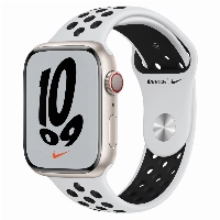 Умные часы Apple Watch Series 7 45 мм Aluminium Case with Starlight NIKE, сияющая звезда