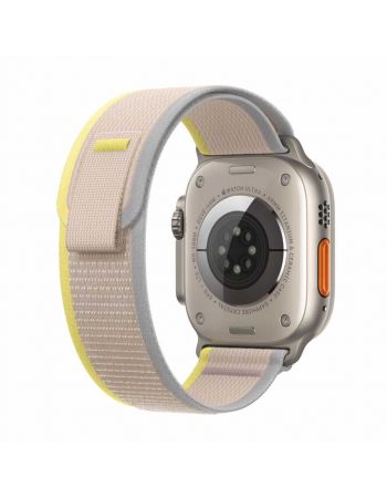 Apple Watch Ultra GPS + Cellular, 49 мм, корпус из титана, ремешок Trail желтого/бежевого цвета