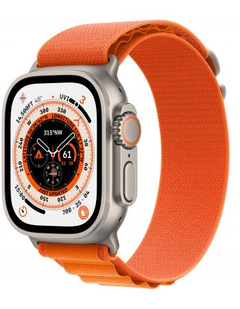 Apple Watch Ultra GPS + Cellular, 49 мм, корпус из титана, ремешок Alpine оранжевого цвета