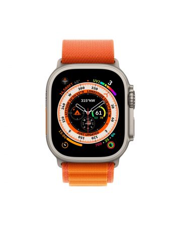 Apple Watch Ultra GPS + Cellular, 49 мм, корпус из титана, ремешок Alpine оранжевого цвета