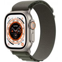 Apple Watch Ultra GPS + Cellular, 49 мм, корпус из титана, ремешок Alpine зеленого цвета