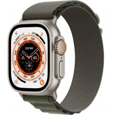Apple Watch Ultra GPS + Cellular, 49 мм, корпус из титана, ремешок Alpine зеленого цвета