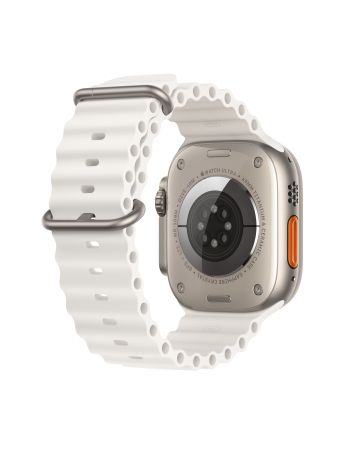 Apple Watch Ultra GPS + Cellular, 49 мм, корпус из титана, ремешок Ocean белого цвета