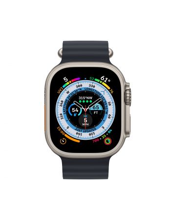 Apple Watch Ultra GPS + Cellular, 49 мм, корпус из титана, ремешок Ocean цвета «тёмная ночь»