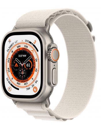 Apple Watch Ultra GPS + Cellular, 49 мм, корпус из титана, ремешок Alpine цвета «сияющая звезда»