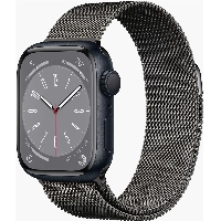 Умные часы Apple Watch Series 8 41 мм Midnight Aluminum Case with Graphite Milanese Loop, размер R