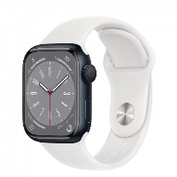 Умные часы Apple Watch Series 8 41 мм Midnight Aluminum Case with White Sport Band