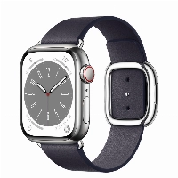 Умные часы Apple Watch Series 8 41 мм Silver Stainless Steel Case with Ink Modern Buckle Large, размер M/L