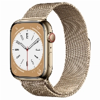 Умные часы Apple Watch Series 8 41 мм Gold Stainless Steel with Gold Milanese Loop, размер R