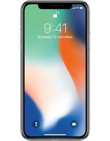 Apple iPhone X 256 ГБ Серебристый UA